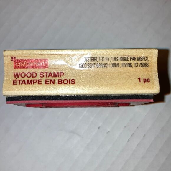 CRAFT SMART Out of This World Earth Wood Mounted Rubber Stamp 2.5 x 2.5 inches - Picture 5 of 7